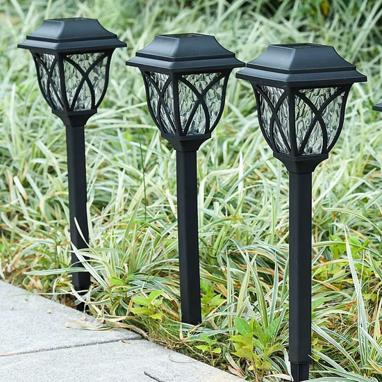 Lampada da giardino solare a LED usata in plastica per uso esterno