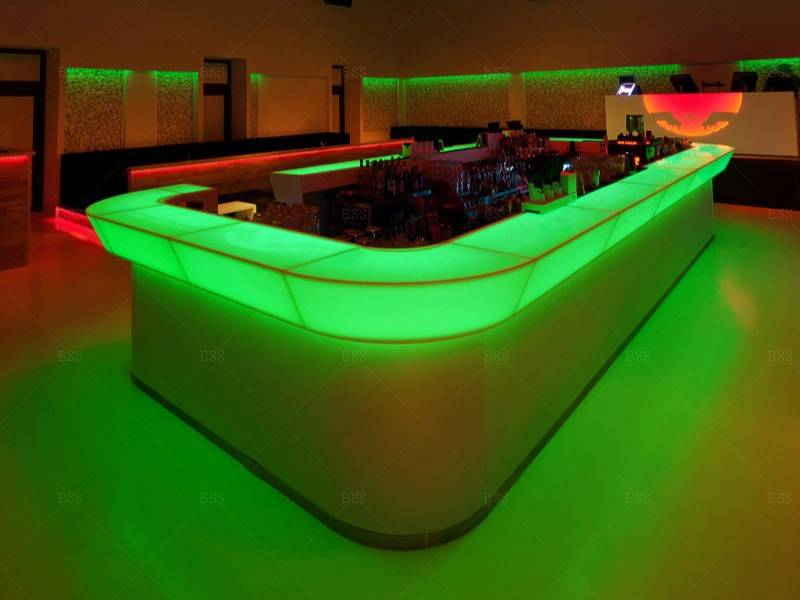 Hot New Colorful LED Light Marble Discotheque Bar Counter