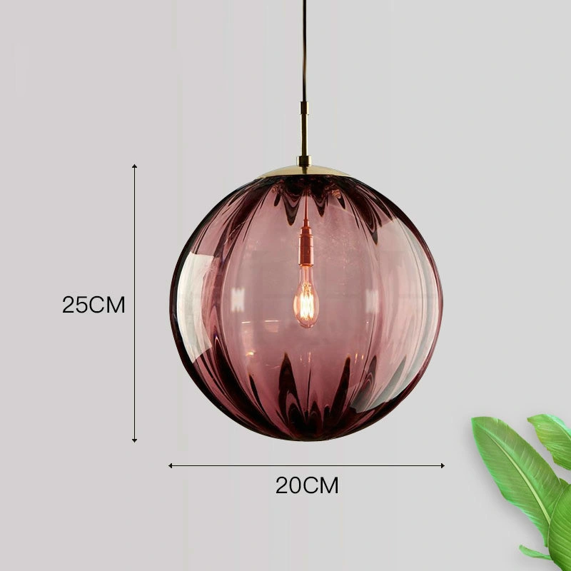 Modern LED Pendant Lamp Nordic Hanging Lights Glass Ball Lighting Fixtures (WH-GP-43)