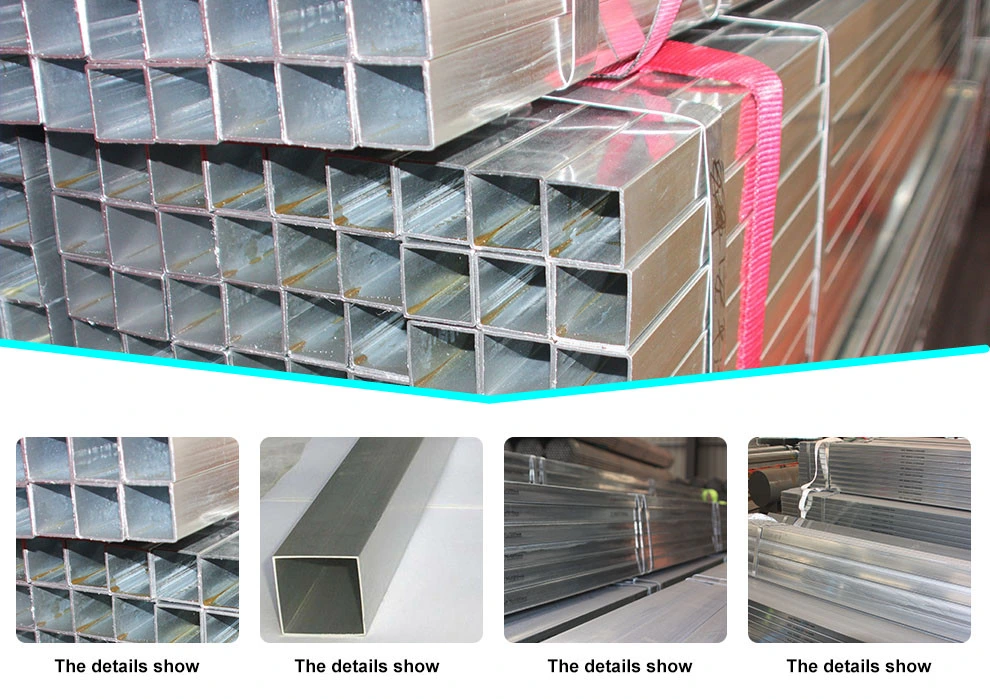 China Ms Hollow Section Hot Dipped Galvanized Square Tube