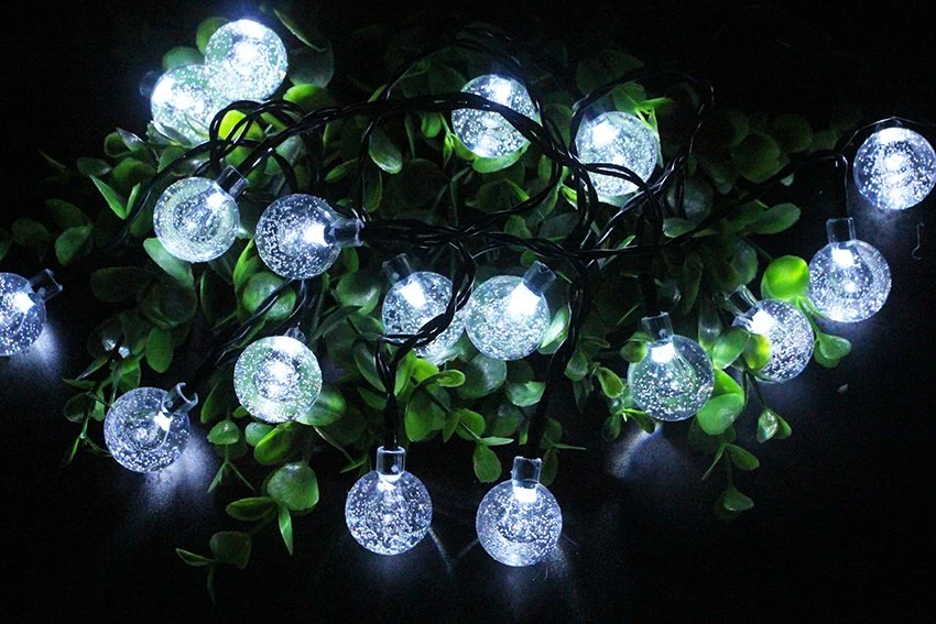 30 LED Solar Crystal Ball String Light for Patio/Garden/Party/Wedding Decoration