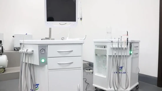 Set di attrezzature dentali veterinarie Compressore d'aria incorporato a LED Mobile di lusso Prezzo economico Poltrona dentale portatile Unidad per bambini