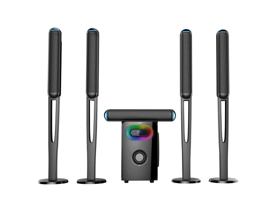 Tk-2026-2.1/3.1/5.1CH Sistema Home Theatre Sistema di altoparlanti Bluetooth Altoparlante audio multimediale Altoparlante subwoofer con Bt/USB/FM/SD/LED