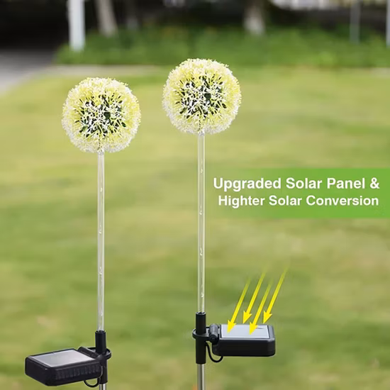 LED Street Lawn Stakes Fairy Yard Art Dekoration Lampada da giardino a sfera solare