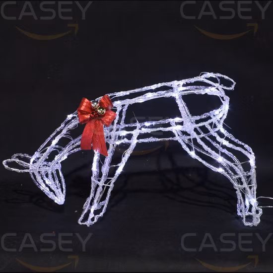 3D Palla di metallo pieghevole Cornice in ferro Motivo Decor Fata Luci a sfera sospese per esterni Luce natalizia a LED